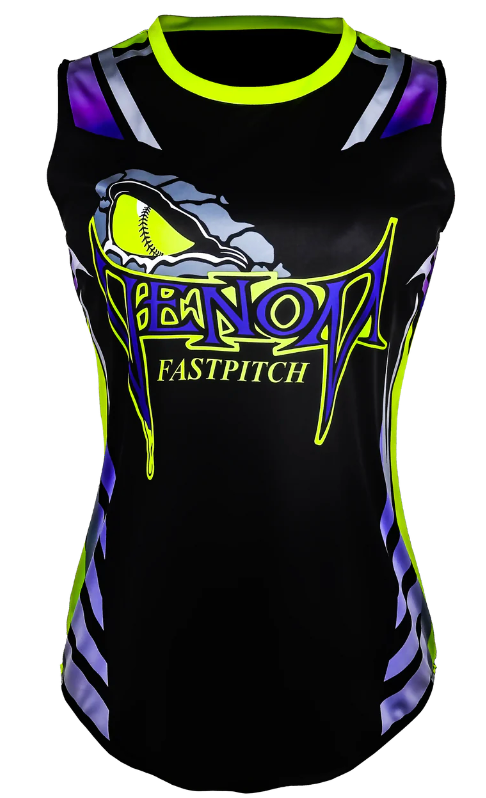 Sleeveless Crew Neck Softball Jersey