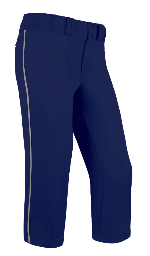 Dyed Low Rise Softball Pants W/ Piping