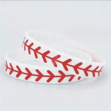 Silicone Baseball Wristband